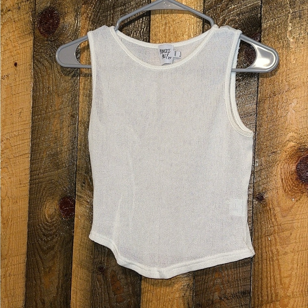 princess Polly sheer gauzy tank top